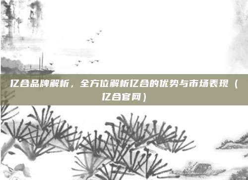 亿合品牌解析,全方位解析亿合的优势与市场表现(亿合官网)