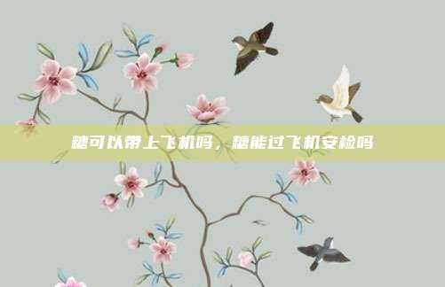 糖可以带上飞机吗，糖能过飞机安检吗