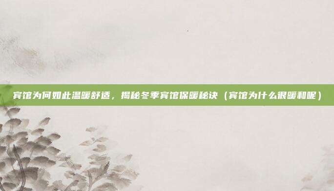 宾馆为何如此温暖舒适,揭秘冬季宾馆保暖秘诀(宾馆为什么很暖和呢)