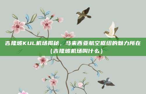吉隆坡KUL机场揭秘,马来西亚航空枢纽的魅力所在(吉隆坡机场叫什么)