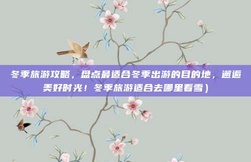 冬季旅游攻略,盘点最适合冬季出游的目的地,邂逅美好时光!冬季旅游适合去哪里看雪)