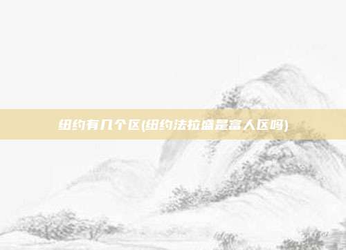 纽约有几个区(纽约法拉盛是富人区吗)