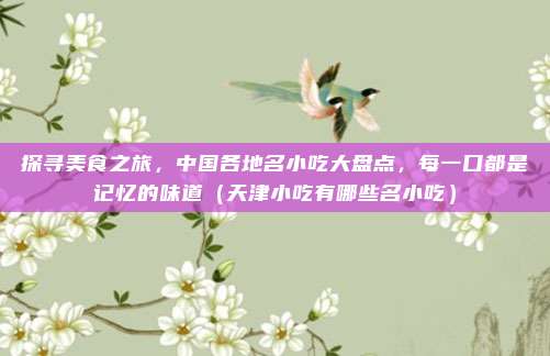 探寻美食之旅,中国各地名小吃大盘点,每一口都是记忆的味道(天津小吃有哪些名小吃)