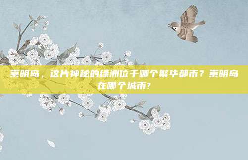 崇明岛,这片神秘的绿洲位于哪个繁华都市?崇明岛在哪个城市?