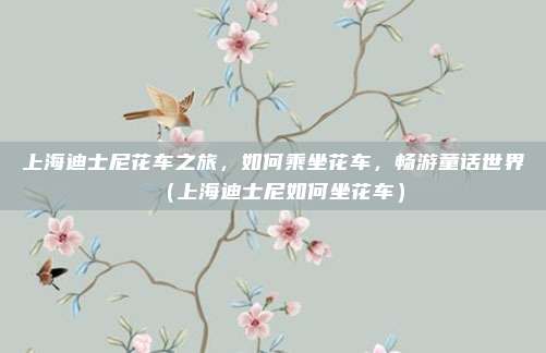 上海迪士尼花车之旅,如何乘坐花车,畅游童话世界(上海迪士尼如何坐花车)