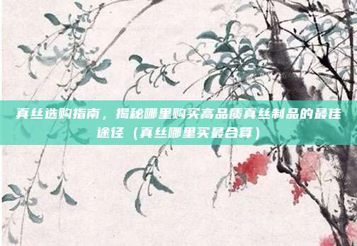 真丝选购指南,揭秘哪里购买高品质真丝制品的最佳途径(真丝哪里买最合算)
