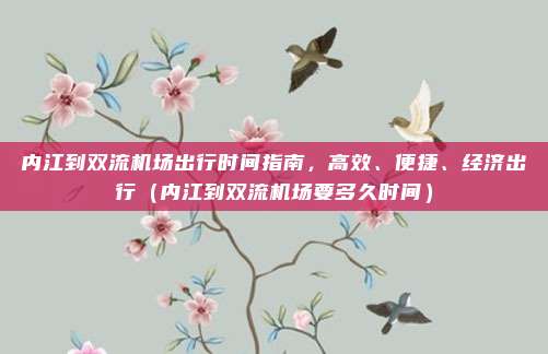 内江到双流机场出行时间指南,高效、便捷、经济出行(内江到双流机场要多久时间)
