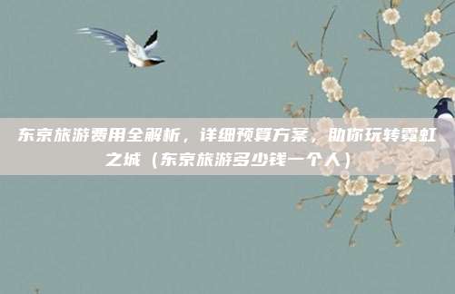 东京旅游费用全解析,详细预算方案,助你玩转霓虹之城(东京旅游多少钱一个人)