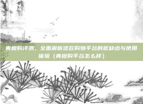 青橙购评测,全面解析这款购物平台的优缺点与使用体验(青橙购平台怎么样)
