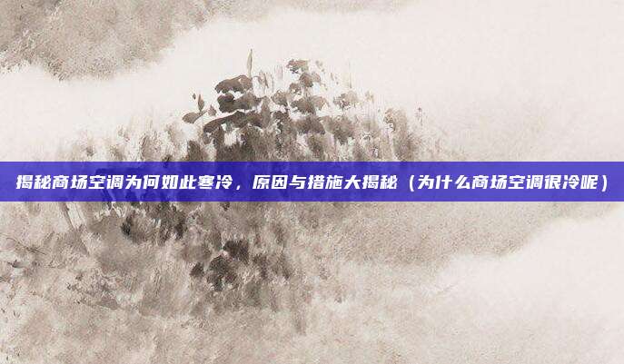 揭秘商场空调为何如此寒冷,原因与措施大揭秘(为什么商场空调很冷呢)