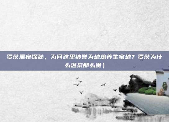 罗茨温泉探秘,为何这里被誉为地热养生宝地?罗茨为什么温泉那么贵)
