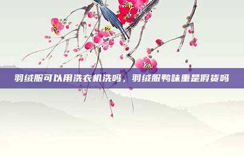 羽绒服可以用洗衣机洗吗，羽绒服鸭味重是假货吗