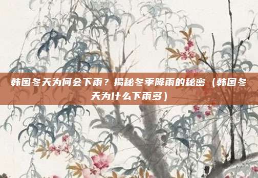 韩国冬天为何会下雨?揭秘冬季降雨的秘密(韩国冬天为什么下雨多)