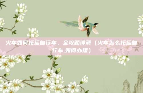 火车如何托运自行车,全攻略详解(火车怎么托运自行车,如何办理)
