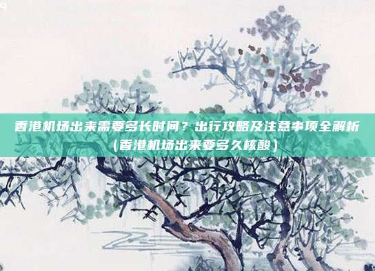 香港机场出来需要多长时间?出行攻略及注意事项全解析(香港机场出来要多久核酸)