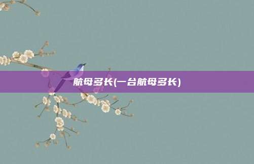 航母多长(一台航母多长)