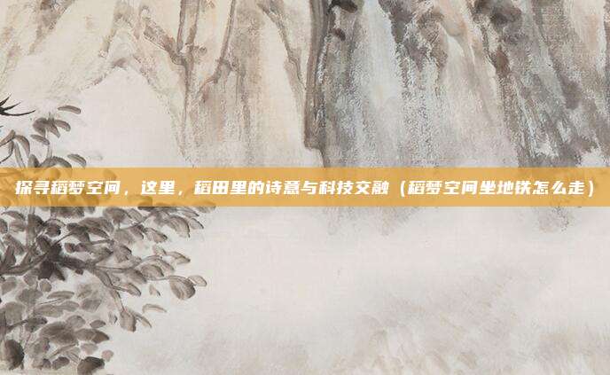 探寻稻梦空间,这里,稻田里的诗意与科技交融(稻梦空间坐地铁怎么走)
