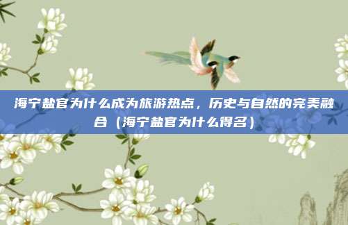 海宁盐官为什么成为旅游热点,历史与自然的完美融合(海宁盐官为什么得名)