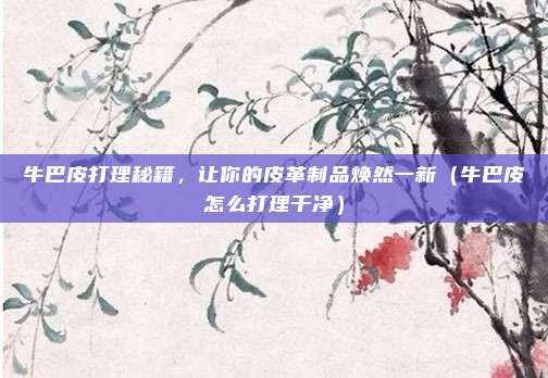 牛巴皮打理秘籍,让你的皮革制品焕然一新(牛巴皮怎么打理干净)