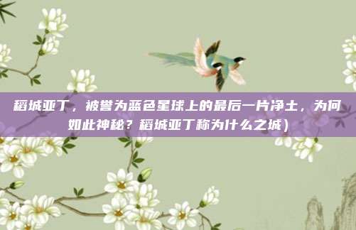 稻城亚丁,被誉为蓝色星球上的最后一片净土,为何如此神秘?稻城亚丁称为什么之城)