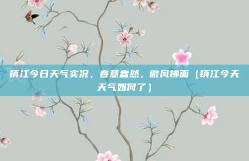 镇江今日天气实况,春意盎然,微风拂面(镇江今天天气如何了)