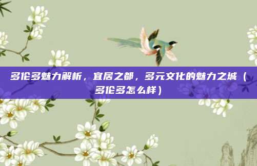 多伦多魅力解析,宜居之都,多元文化的魅力之城(多伦多怎么样)