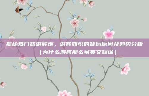 揭秘热门旅游胜地,游客如织的背后原因及趋势分析(为什么游客那么多英文翻译)