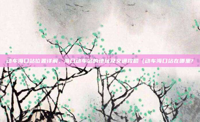动车海口站位置详解,海口动车站的地址及交通攻略(动车海口站在哪里?