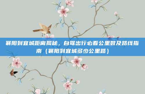 襄阳到宜城距离揭秘,自驾出行必看公里数及路线指南(襄阳到宜城多少公里路)
