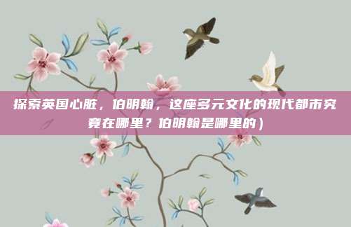 探索英国心脏,伯明翰,这座多元文化的现代都市究竟在哪里?伯明翰是哪里的)