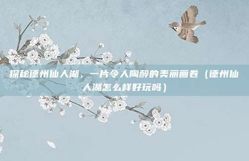 探秘德州仙人湖,一片令人陶醉的美丽画卷(德州仙人湖怎么样好玩吗)