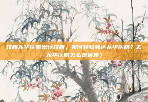 攻略龙华医院出行攻略,如何轻松到达龙华医院?去龙华医院怎么走最佳)