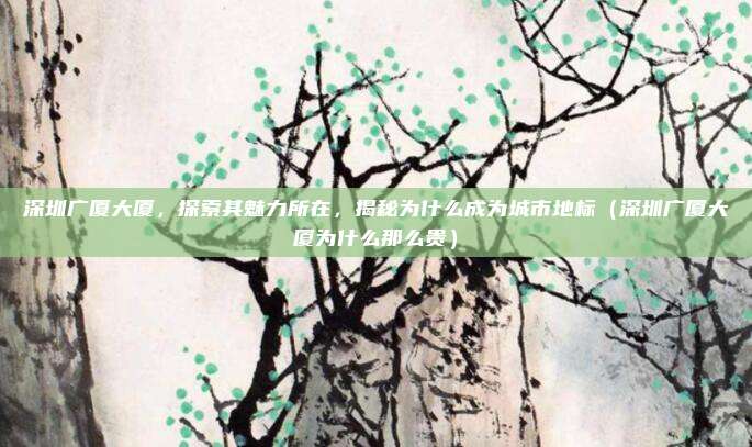 深圳广厦大厦,探索其魅力所在,揭秘为什么成为城市地标(深圳广厦大厦为什么那么贵)
