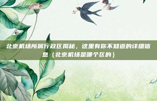 北京机场所属行政区揭秘,这里有你不知道的详细信息(北京机场是哪个区的)