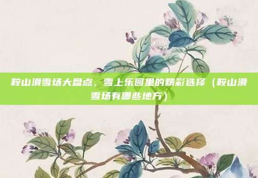鞍山滑雪场大盘点,雪上乐园里的精彩选择(鞍山滑雪场有哪些地方)