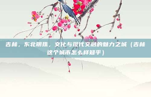 吉林,东北明珠,文化与现代交融的魅力之城(吉林这个城市怎么样知乎)