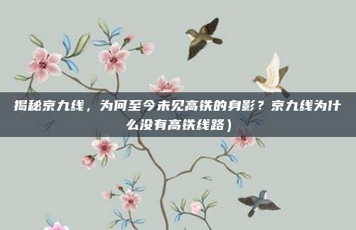 揭秘京九线,为何至今未见高铁的身影?京九线为什么没有高铁线路)