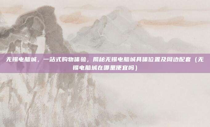 无锡电脑城,一站式购物体验,揭秘无锡电脑城具体位置及周边配套(无锡电脑城在哪里便宜吗)