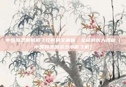 中国到美国航班飞行时间全解析,全程时长大揭秘(中国到美国多少小时飞机)