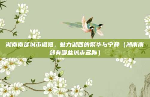 湖南南部城市概览,魅力湘西的繁华与宁静(湖南南部有哪些城市名称)