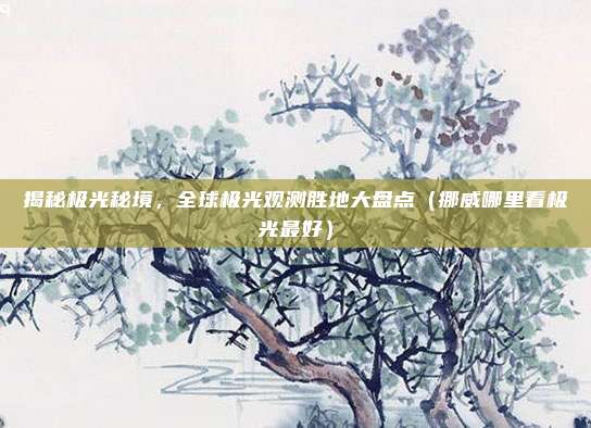 揭秘极光秘境,全球极光观测胜地大盘点(挪威哪里看极光最好)