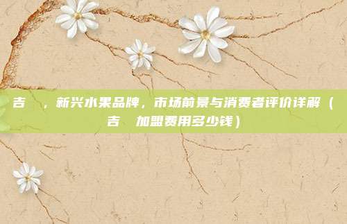 吉菓菓,新兴水果品牌,市场前景与消费者评价详解(吉菓菓加盟费用多少钱)
