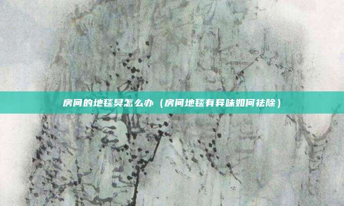 房间的地毯臭怎么办（房间地毯有异味如何祛除）