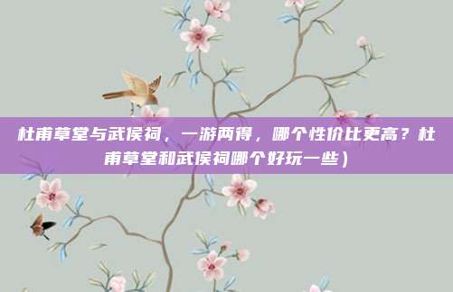杜甫草堂与武侯祠，一游两得，哪个性价比更高？杜甫草堂和武侯祠哪个好玩一些）