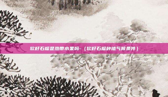 软籽石榴是热带水果吗-（软籽石榴种植气候条件）