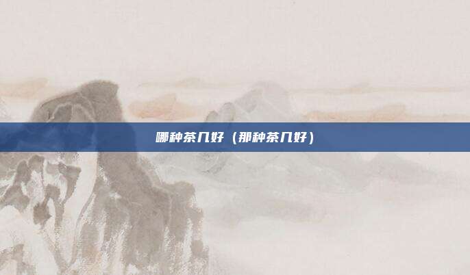 哪种茶几好（那种茶几好）