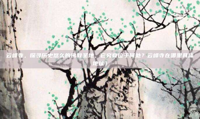 云峰寺,探寻历史悠久的佛教圣地,它究竟位于何处?云峰寺在哪里具体地址)