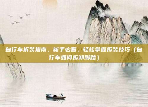 自行车拆装指南,新手必看,轻松掌握拆装技巧(自行车如何拆卸脚踏)