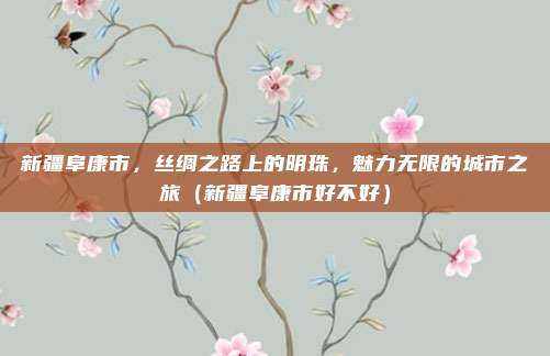 新疆阜康市,丝绸之路上的明珠,魅力无限的城市之旅(新疆阜康市好不好)