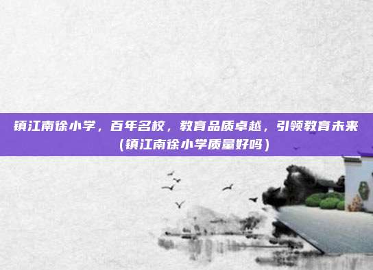 镇江南徐小学,百年名校,教育品质卓越,引领教育未来(镇江南徐小学质量好吗)